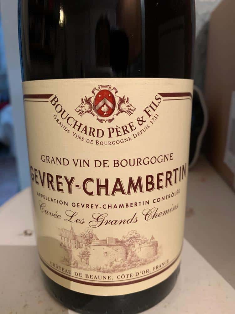 Bouchard Père & Fils, Grand vin de Bourgogne, AOC Gevrey